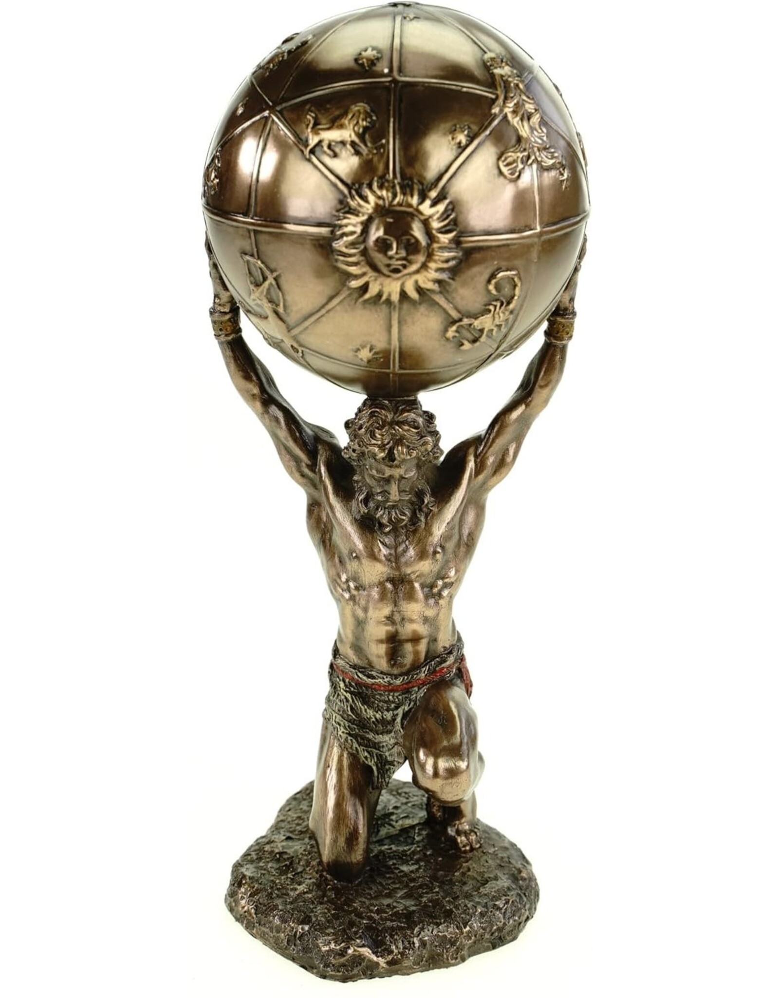 Veronese Design Veronerse Design - Greek Titan Atlas with Celestial as storage box 27cm