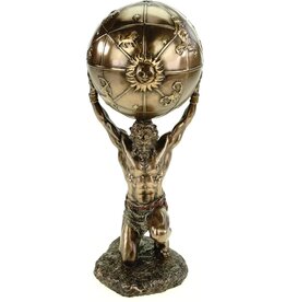 Veronese Design Greek Titan Atlas with Celestial 27cm