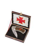 VG Miscellaneous - Pocketknife ‘Templar Cross’ in wooden gift box