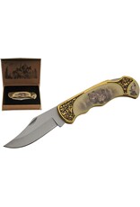 VG Miscellaneous - Western Pocket Knife ‘Wolf’  in a gift box