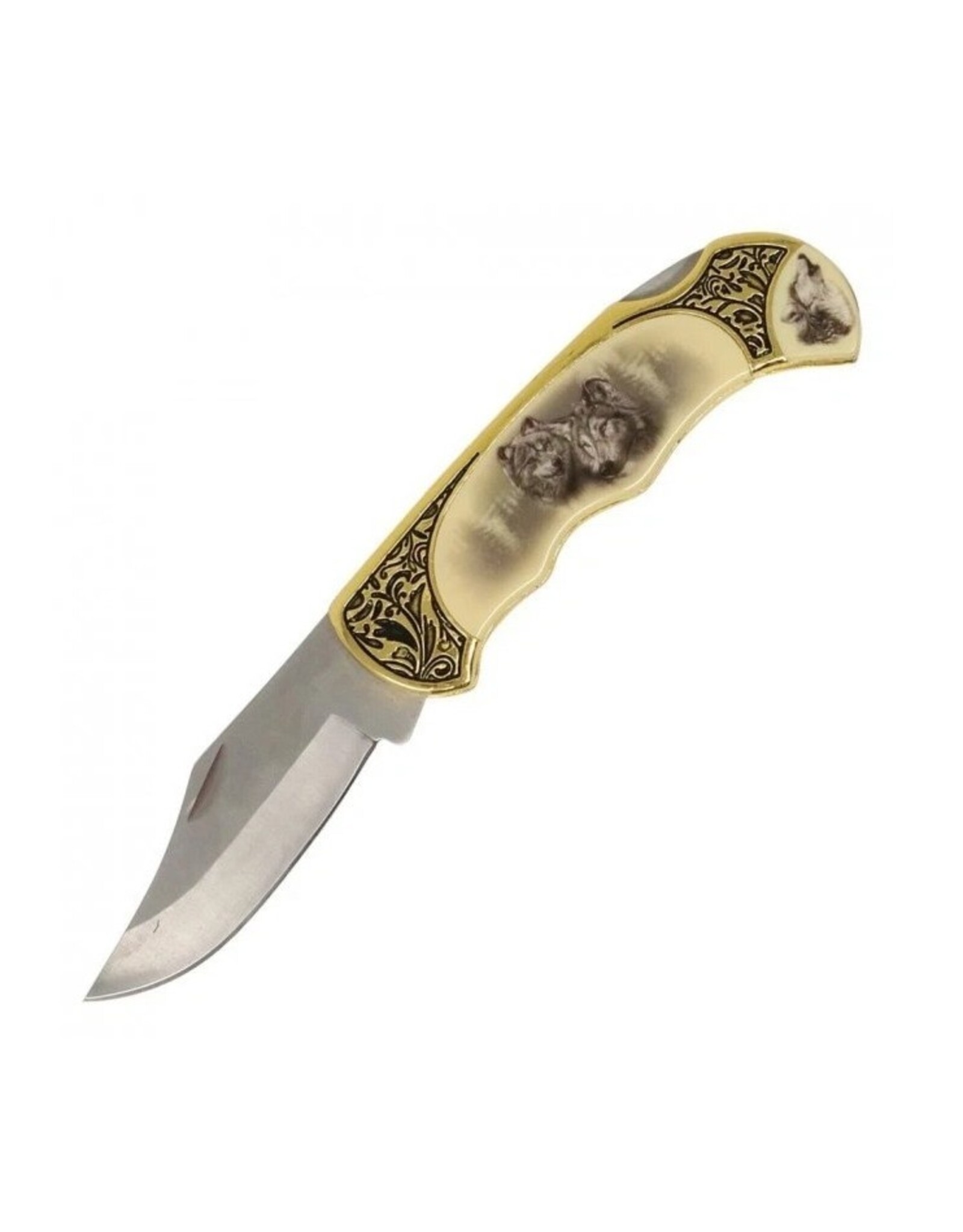 VG Miscellaneous - Western Pocket Knife ‘Wolf’  in a gift box