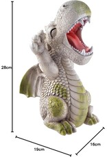 VG Giftware & Lifestyle - Tuindraak "Good Morning" -  Drakenbeeldje 28cm