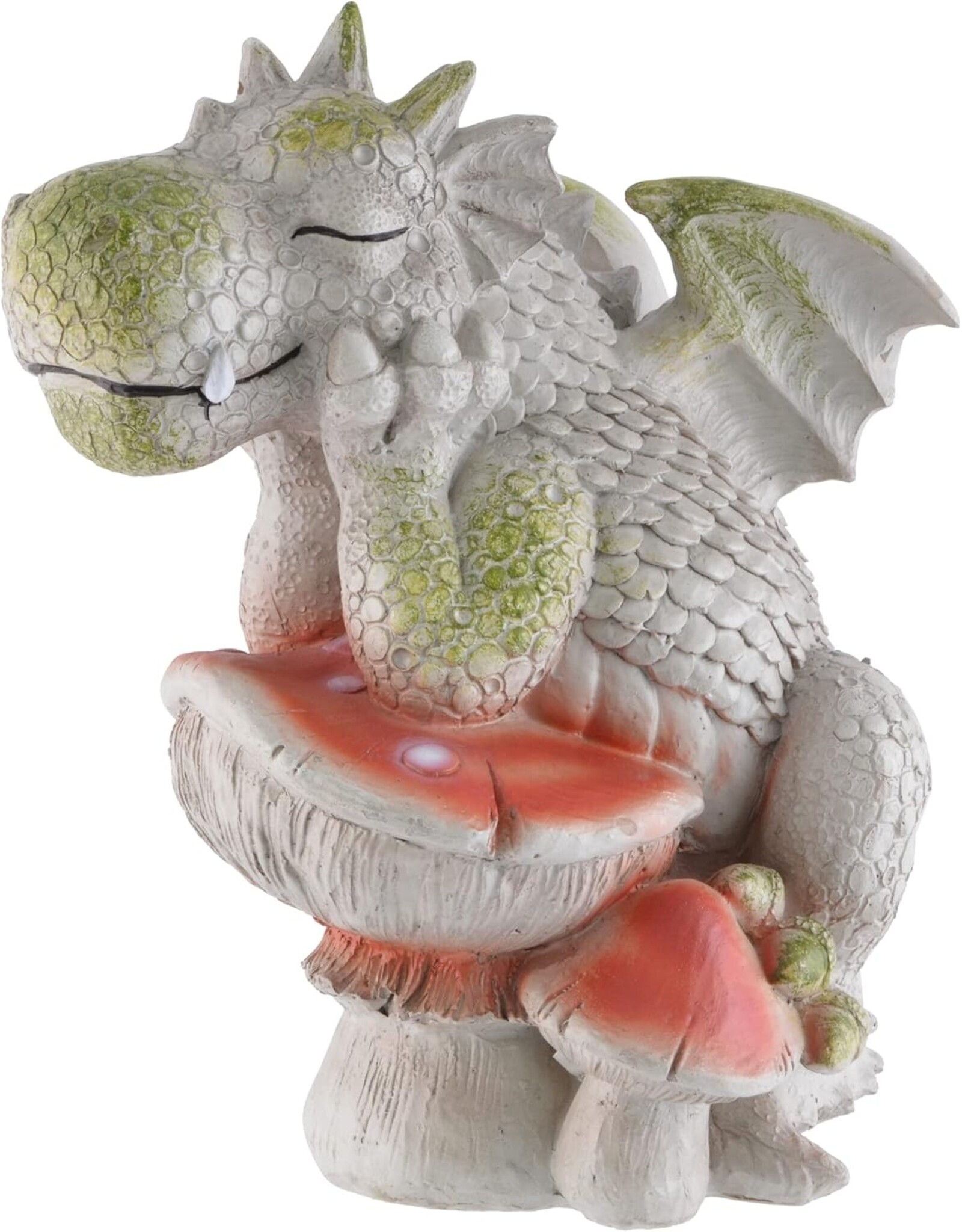 VG Giftware & Lifestyle - Tuindraak "The Thinker" -  Draak en Paddenstoel 24cm