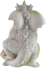 VG Giftware & Lifestyle - Garden Dragon "The Thinker" - Dragon and Mushroom 24 cm