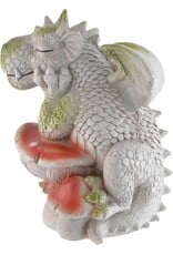 VG Giftware & Lifestyle - Tuindraak "The Thinker" -  Draak en Paddenstoel 24cm