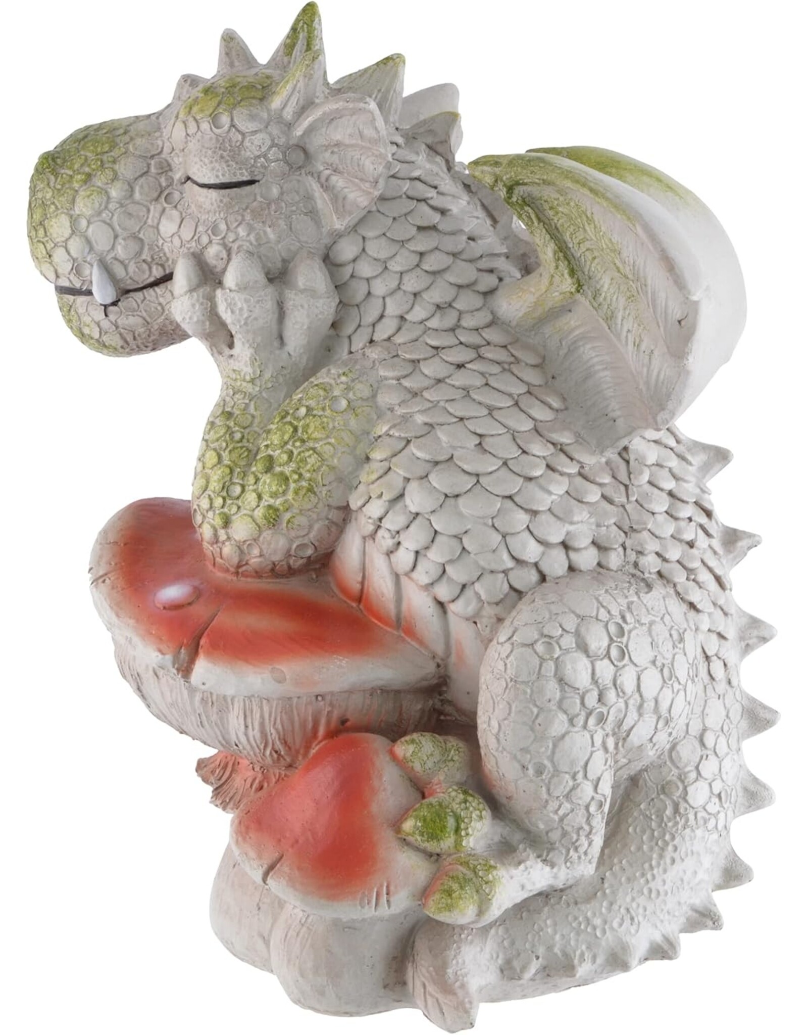 VG Giftware & Lifestyle - Tuindraak "The Thinker" -  Draak en Paddenstoel 24cm