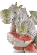 VG Giftware & Lifestyle - Tuindraak "The Thinker" -  Draak en Paddenstoel 24cm