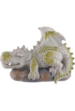 VG Giftware & Lifestyle - Garden Dragon ‘Siesta’ - Dragon Lying on the Rock 25cm
