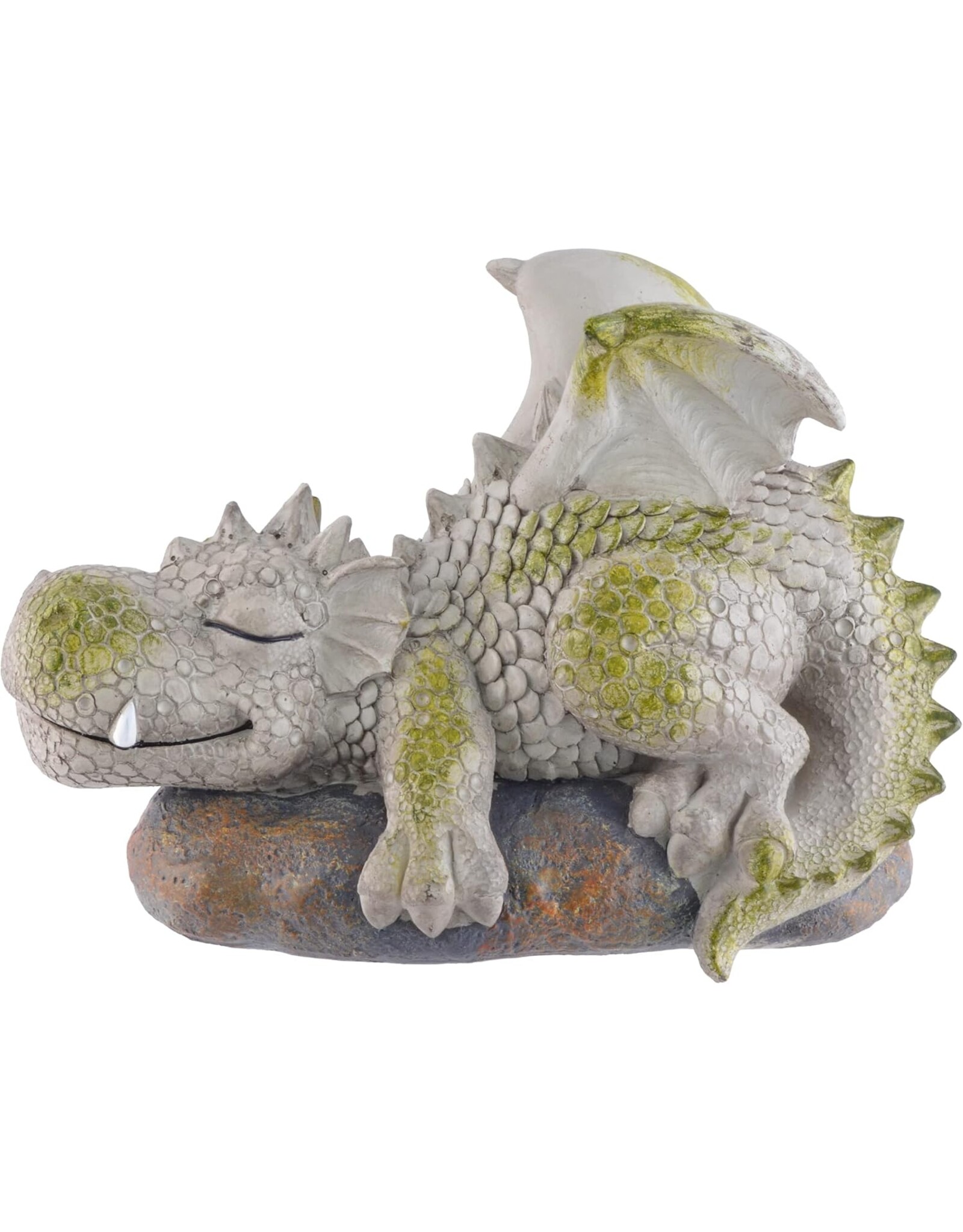 VG Giftware & Lifestyle - Tuindraak "Siesta" - Draak Liggend op de Rots 25cm