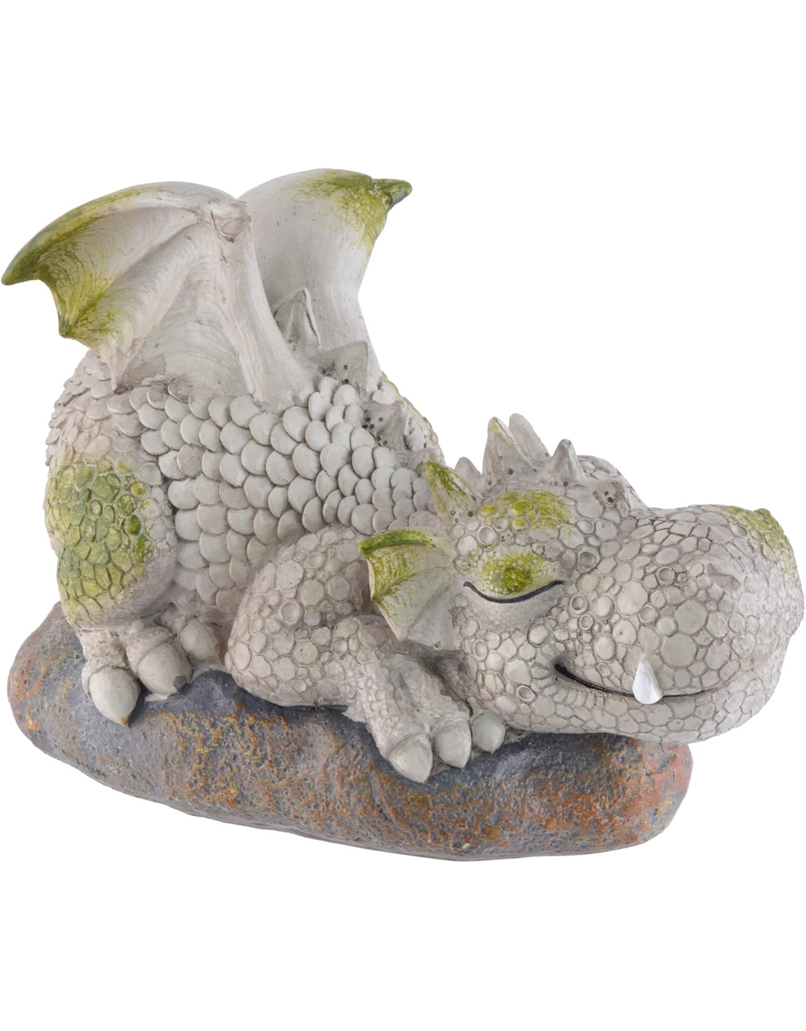 VG Giftware & Lifestyle - Tuindraak "Siesta" - Draak Liggend op de Rots 25cm