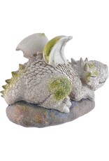 VG Giftware & Lifestyle - Tuindraak "Siesta" - Draak Liggend op de Rots 25cm
