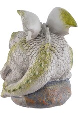 VG Giftware & Lifestyle - Garden Dragon ‘Siesta’ - Dragon Lying on the Rock 25cm