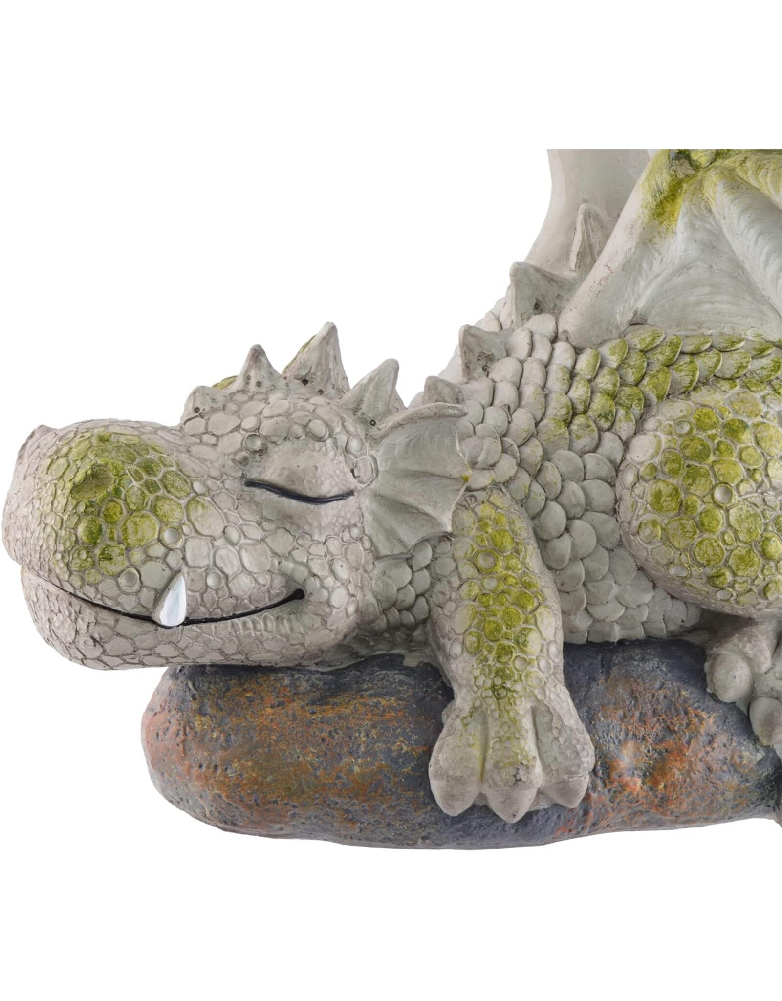 VG Giftware & Lifestyle - Tuindraak "Siesta" - Draak Liggend op de Rots 25cm