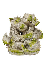 VG Giftware & Lifestyle - Tuindraak "I Love You" - Twee Draakjes Knuffelend 22cm