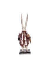 C&E Giftware Figurines Collectables - Rabbit with Clock and Umbrella figurine 38 cm