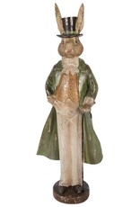 C&E Giftware Figurines Collectables - Rabbit with Top Hat and Long Coat 48cm