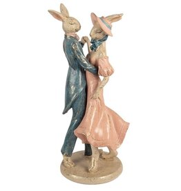 C&E Rabbit Couple Dancing Retro style figurine 47 cm