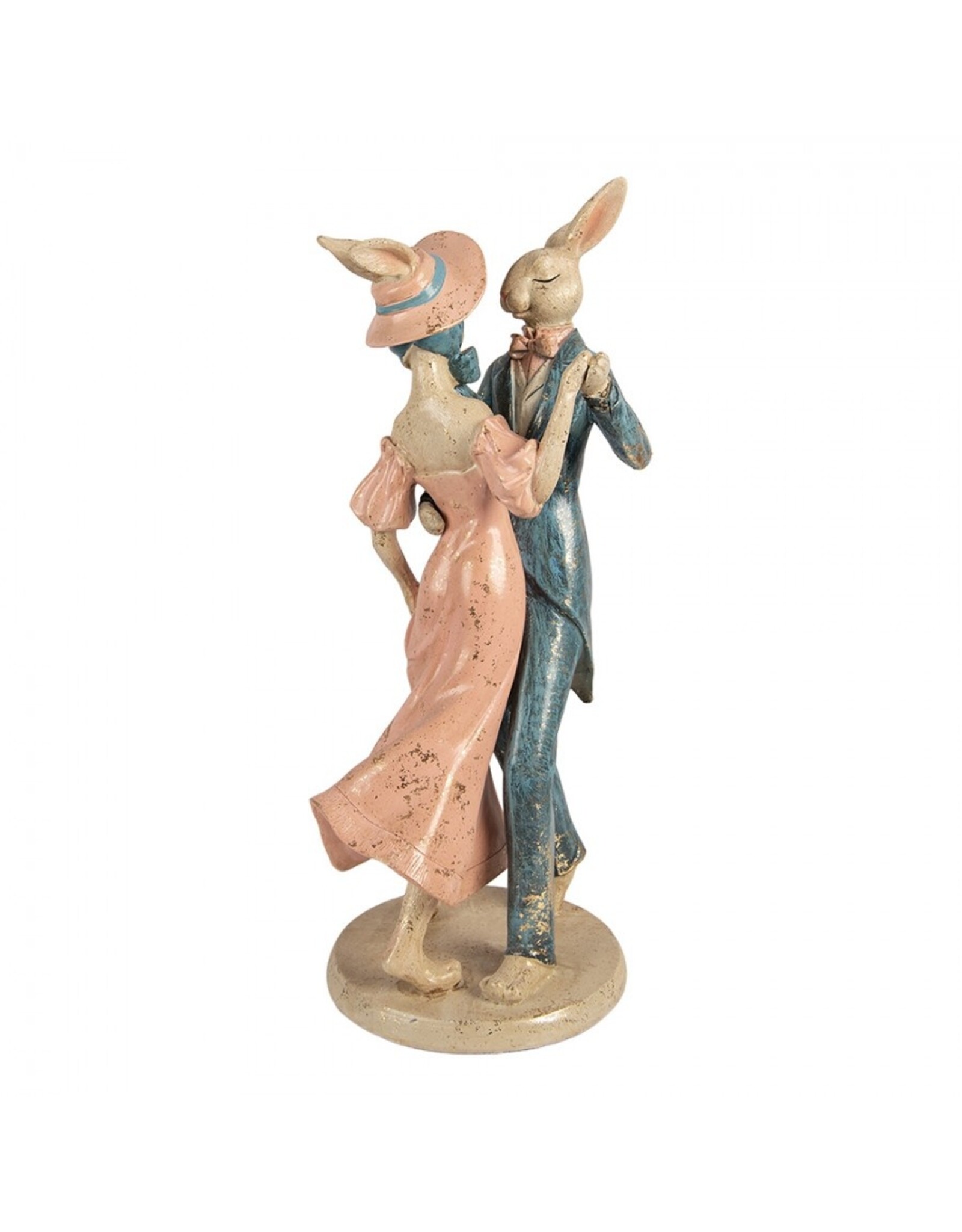 C&E Giftware Figurines Collectables - Rabbit Couple Dancing Retro style figurine 47 cm