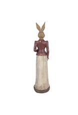 C&E Giftware Figurines Collectables -  Rabbit Female in Long Dress with Evening Bag 35cm