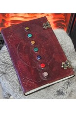 MITHD Miscellaneous -  Leather Journal Seven Chakras with double lock (large)