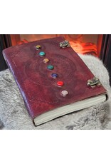 MITHD Miscellaneous -  Leather Journal Seven Chakras with double lock (large)