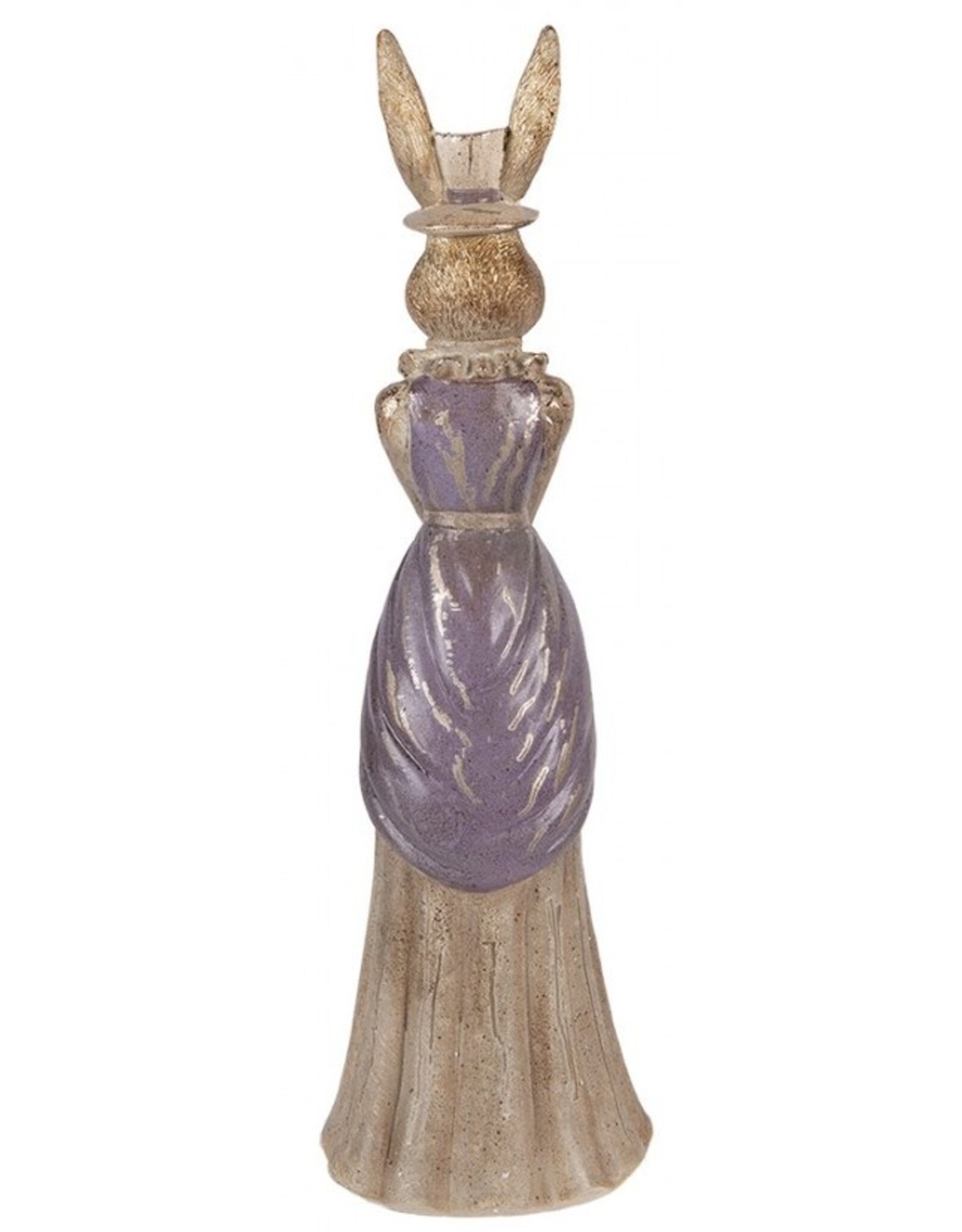 C&E Giftware Figurines Collectables -  Rabbit Lady withTop Hat and Long Dress - 48cm