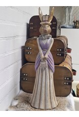C&E Giftware Figurines Collectables -  Rabbit Lady withTop Hat and Long Dress - 48cm