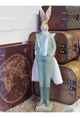 C&E Giftware Figurines Collectables - Rabbit in Green Victorian Coat 44cm