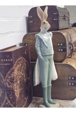C&E Giftware Figurines Collectables - Rabbit in Green Victorian Coat 44cm