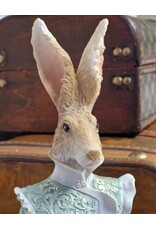 C&E Giftware Figurines Collectables - Rabbit in Green Victorian Coat 44cm
