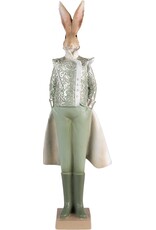 C&E Giftware Beelden Collectables  - Konijn in Groene Victoriaanse Jas 44cm