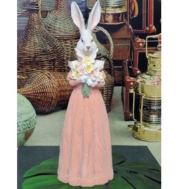 C&E Rabbit Female in Long Dress with Flowers  53cm