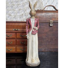 C&E Rabbit Female in Long Dress with Evening Bag 35cm