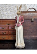 C&E Giftware Figurines Collectables -  Rabbit Female in Long Dress with Evening Bag 35cm