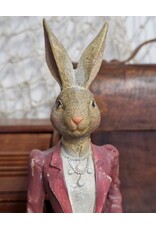 C&E Giftware Figurines Collectables -  Rabbit Female in Long Dress with Evening Bag 35cm