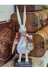 C&E Giftware Figurines Collectables - Rabbit with Clock and Umbrella figurine 38 cm