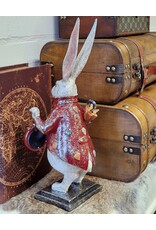 C&E Giftware Beelden Collectables - Konijn met Klok  en Paraplu beeldje 38cm