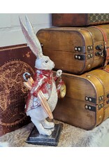 C&E Giftware Figurines Collectables - Rabbit with Clock and Umbrella figurine 38 cm