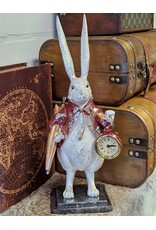C&E Giftware Figurines Collectables - Rabbit with Clock and Umbrella figurine 38 cm