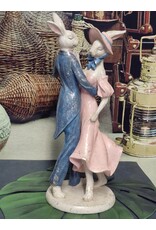 C&E Giftware Figurines Collectables - Rabbit Couple Dancing Retro style figurine 47 cm