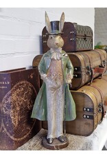 C&E Giftware Figurines Collectables - Rabbit with Top Hat and Long Coat 48cm