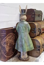 C&E Giftware Beelden Collectables - Konijn met Hoge Hoed en Lange Jas 48cm