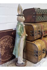 C&E Giftware Beelden Collectables - Konijn met Hoge Hoed en Lange Jas 48cm