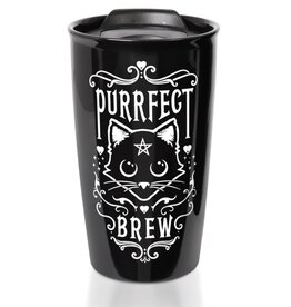 Alchemy Alchemy Purrfect Brew Travel Mug - Double Walled