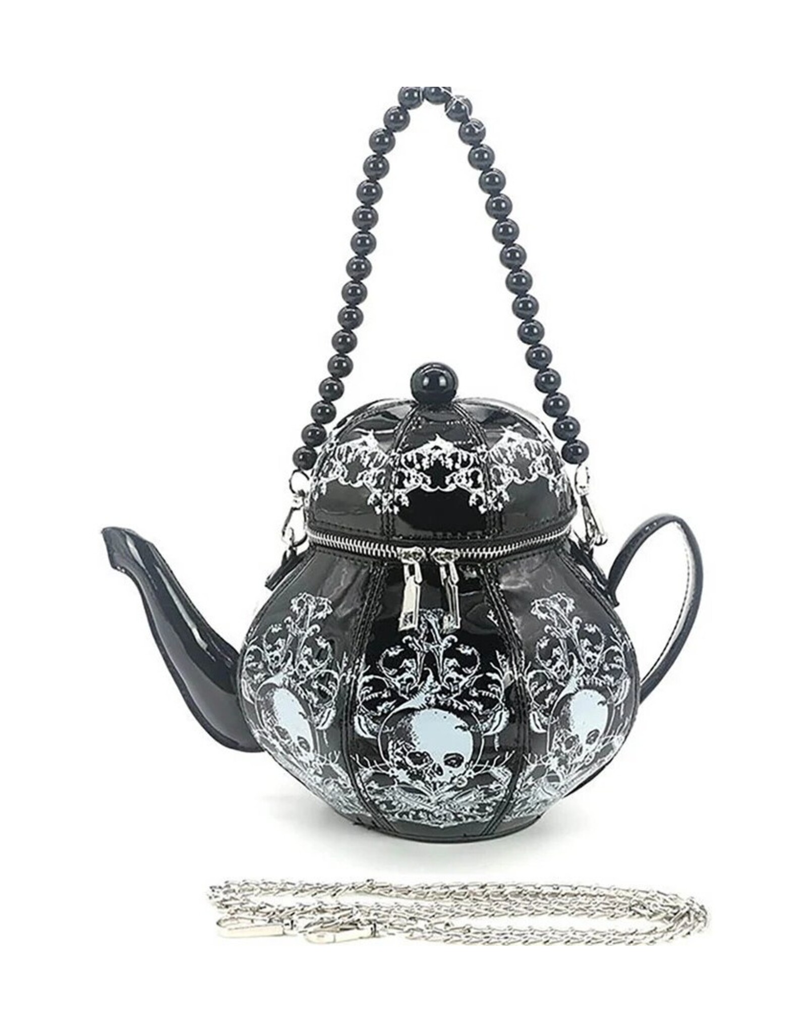 Trukado Gothic bags Steampunk bags - GothicTeapot Handbag Black