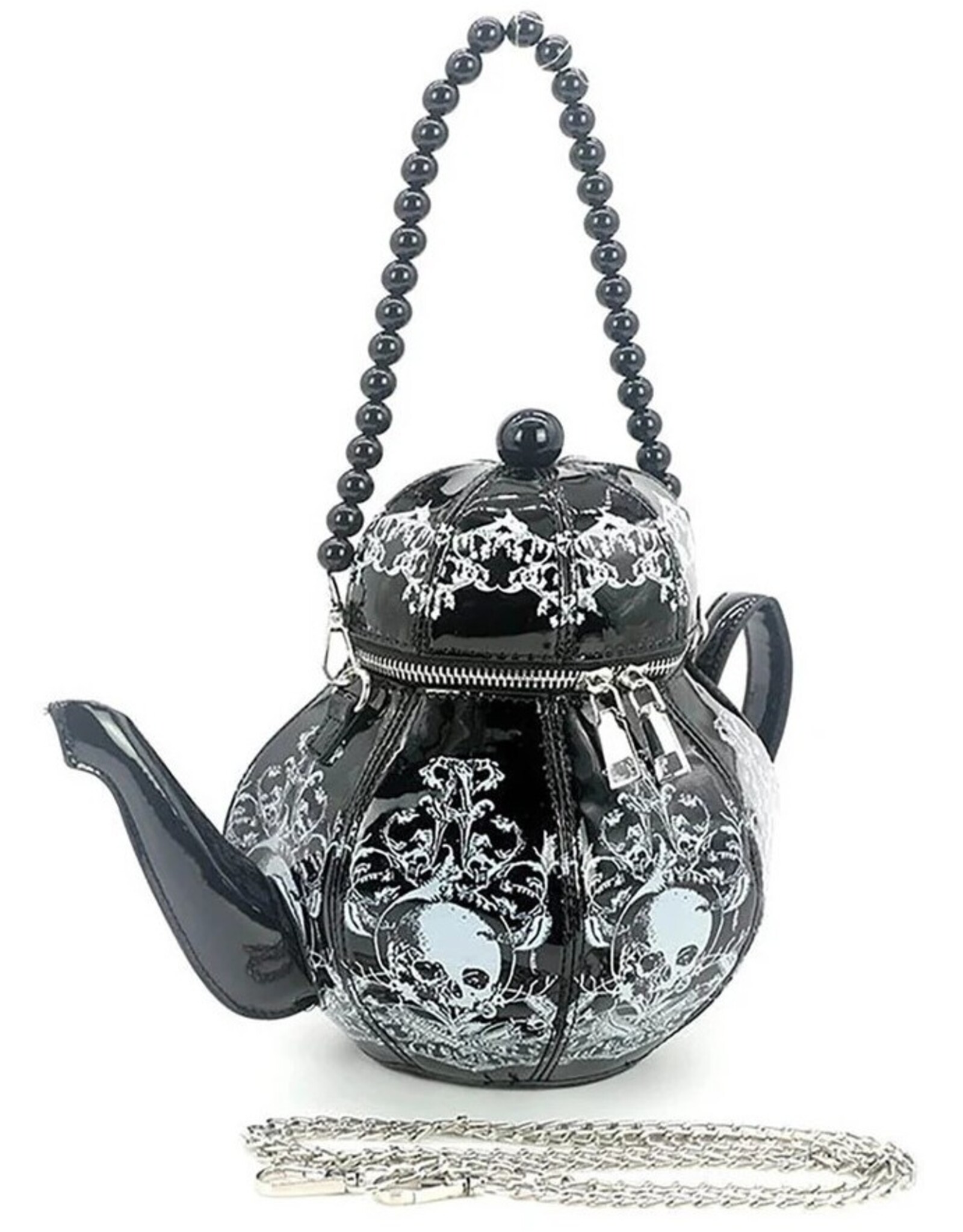 Trukado Gothic bags Steampunk bags - GothicTeapot Handbag Black