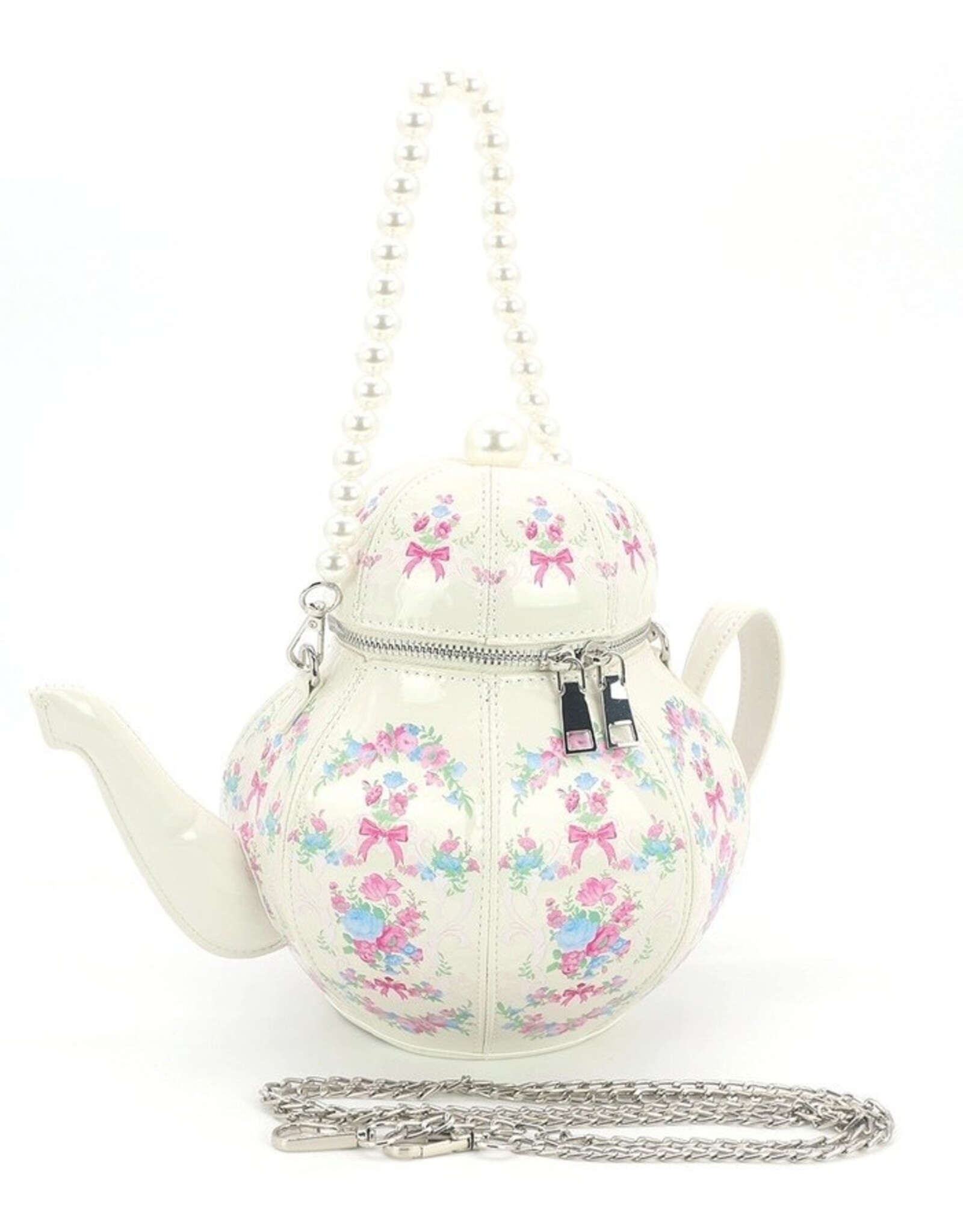 Trukado Fantasy bags - Teapot Handbag white