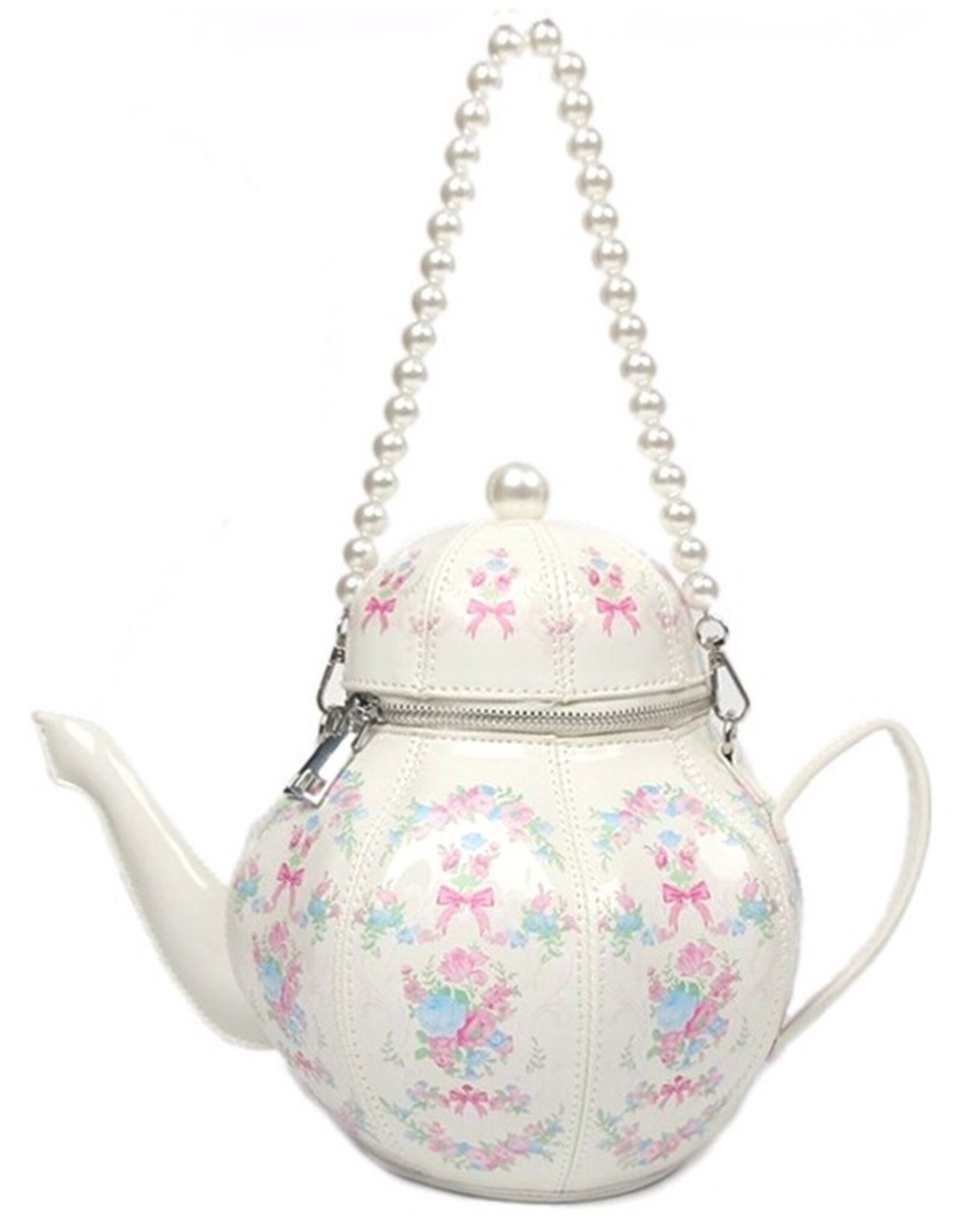 Trukado Fantasy bags - Teapot Handbag white
