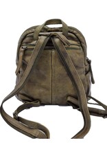 Hunters Leather backpacks Leather shoppers - Hunters Leather Backpack Washed Leather Green