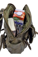 Hunters Leren rugzakken  Leren shoppers - Hunters Leren Rugzak Gewassen Leer groen